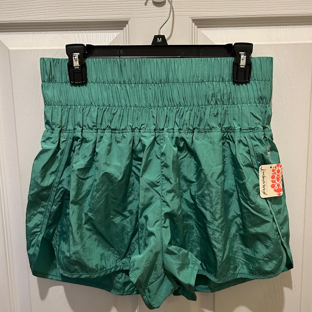 Free People “The Way Home Shorts” green